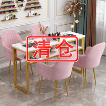 Nail table table and chair set Simple modern economy special price Net Red Nordic single double manicure shop table
