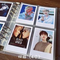 4 inch 6 inch 8 inch loose-leaf album Polaroid postcard photo collection card book Transparent large A5 card page storage book