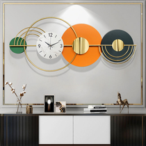 Clock decoration wall clock living room simple modern wall hanging watch art Fashion Net red home atmosphere light luxury clock