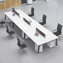 Staff office furniture combination computer desk office staff 4 six 6 eight 8 people work simple and modern