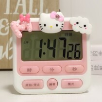 Hello kt cat timer Mute kiti cat reminder Student stopwatch kitty cat electronic timer