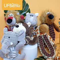UFBemo dog knot toy molars bite-resistant tooth plush voice medium and small dog universal Corgi pet supplies