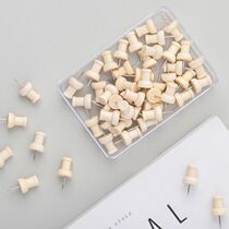 (40 pieces) ins Wind wooden I-shaped nails small nails decorative wall nails art pins studs nails no walls
