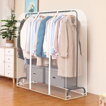 Double pole drying rack cover floor-standing indoor bedroom cover cloth clothing rack dust cloth fully enclosed gray cover Cover Cover