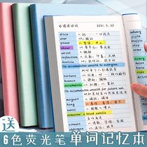 English Word Book Simple Book English Notebook Thick College Students' Word Memory Word Accumulation Junior High School Students English Notebook Memorize Words Notebook Students Use Japanese
