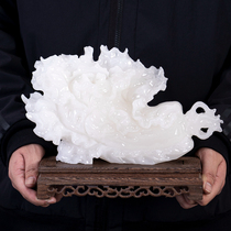 Natural jade cabbage ornaments living room porch wine cabinet home decoration office housewarming opening craft gifts