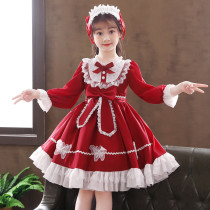 Korean children and girls lolita princess dress foreign girl skirt lolita spring and autumn lolita dress