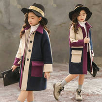 Girls fur coats autumn winter 2022 new Korean version Children CUHK Girl girl foreign pistachio in big clothes
