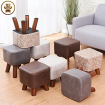 Sofa stool home American coffee table bench bench simple low stool small stool light luxury European living room Pier ins Net Red