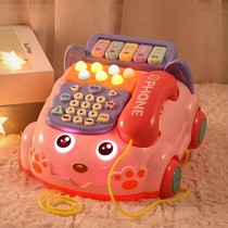 Children simulation telephone baby toys music puzzle early childhood three 3 to 6-year-old boys and girls seven or eight months baby