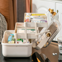 Medical box household multi-layer large-capacity emergency medicine box student dormitory medical box medicine box medicine box storage emergency box