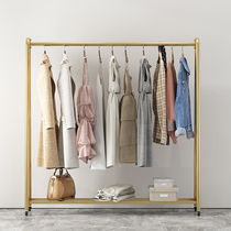 Womens clothing store special shelf display rack hangers landing live broadcast childrens clothing gold display props hanging hanger Rod