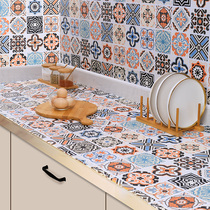 Thickened kitchen oil-proof stickers Waterproof and fireproof self-adhesive countertop stove high temperature resistant hood wallpaper Wallpaper wall stickers