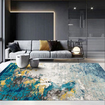 Nordic blue cashmere living room carpet light luxury premium 2021 new coffee table blanket bedroom dirt-resistant large area customization