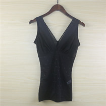 Export Quality Thin Body Shaped Top Belly Body Underwear Solid Color Sexy Sexy Breathable Vest 7809