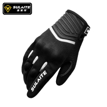 Motorcycle anti-drop touch screen gloves off-road racing machine rider full finger breathable riding equipment Four Seasons male Lady