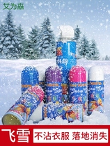 Snow spray Christmas photo props simulation spray snowflake white color belt spray color hand spray snowflake foam