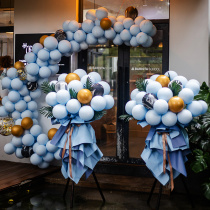  Opening balloon flower basket Opening door decoration shop atmosphere surrounding anniversary activities creative indoor scene layout