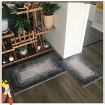Thickened semicircular oval bathroom floor mat doormat mat mat carpet bedroom mouth household non-slip absorbent mat