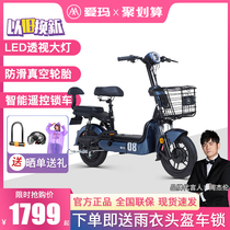 Emma new national standard 48V electric bicycle lithium battery long-distance running battery car men and women travel small electric vehicle