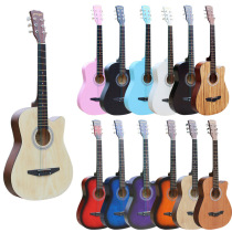 Factory Guitar Direct Sales 38 Inch Folk Songs Universal Beginners Beginners New Hands Folk Guitar Male and female students practice the violin