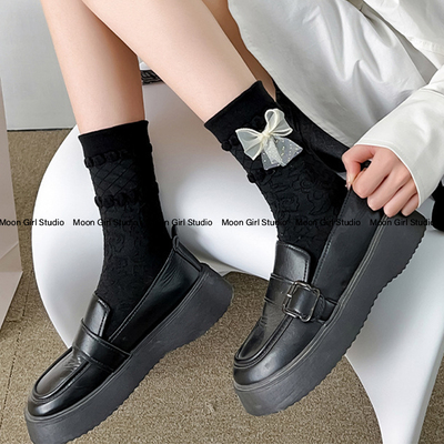 taobao agent Summer white cute Japanese lace socks, Lolita style