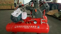Red Wuhuan mining air compressor W3 0 5 electric 18 5kW movable piston compression air compressor
