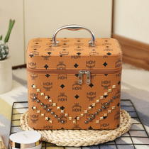 Large capacity rivet cosmetic bag multifunctional small portable portable cosmetics storage box simple cosmetic box New