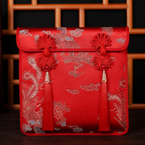 By 30000 percent to 80000 yuan to the dollar engagement gifts creative increase red envelopes wedding supplies Chinese style embroidery li shi feng bag