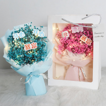 Starry dried flowers hand-held small bouquet Roses Birthday Tanabata gift to send boyfriend and girlfriend girlfriend photo ideas