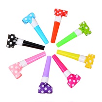 Paper blowing dragon whistle cartoon cheer horn Childrens Day toys birthday party supplies luminous reward items 61