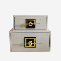 New Chinese style storage jewelry box decoration model room living room bookcase wine cabinet bedroom porch decoration box home accessories
