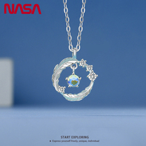 NASA on the new sterling silver collarbone necklace neck chain womens summer does not fade niche design sense High-end Tanabata Valentines Day gift