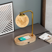 Desk lamp wireless charging living room Nordic ins Wind bedroom bedside creative simple modern Net red light luxury table lamp