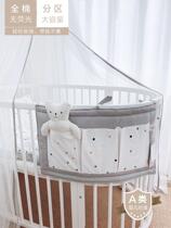 Baby fence storage hanging bag fabric baby storage bag diaper bag storage bucket dirty clothes basket customization