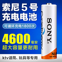 SONY Rechargeable battery No 5 large capacity 1 2VKTV Microphone Microphone toy No 7 remote control rechargeable battery