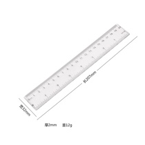Advertising ruler 20CM transparent ruler DRAWING art tool Elementary school stationery ruler