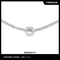 (Zhang Yuan Yan in the same model) RSNY MEN nut necklace male tide hip hop Joker niche couple pendant