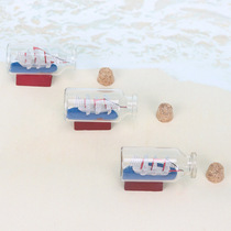 Creative literature and art sailing drifting bottle small mini glass bottle small wishing bottle message bottle ocean decoration