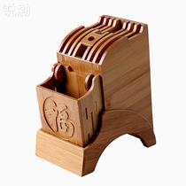 Nanbamboo knife frame with toolkitchen products for multifunctional collection frame solid wood knife seat chopstick cage