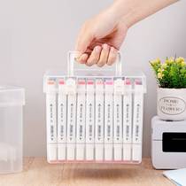 Mark Pen Special Containing Box Double Head Mark Pen Cashier Bag Stationery Mark Pen Box 24 Color 48 Color 80 Color Box