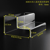 Proud Special Price Great Pro Acrylic Ladder Show Shelf Multilayer Display Shelf Organic Glass Two Floors of Shelves Shoes