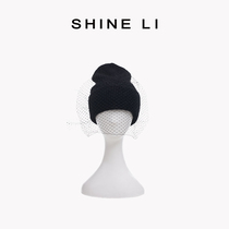SHINE LI LI Shan net bow knit hat winter hat children keep warm Chen Yanfei the same knitted hat