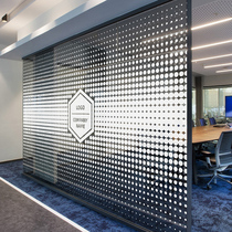 Company office decompression dot decorative glass sticker UV simple creative electrostatic transparent frosted film customization