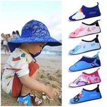 Beach socks shoes Summer men and women children quick-drying baby water park shoes and socks non-slip soft bottom diving red foot patch skin