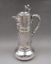 Heavy Department Europe 833 silver decanter cold water bottle (European and American Western antique silverware)