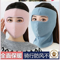 Spring big mouth mask male cover full face block forehead neck wind face mask female thick full face riding face protection