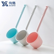 Household big water scoop plastic long handle water spoon thickened large kitchen water spoon scoop water drift creative long bath