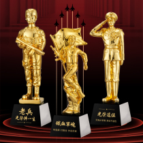 Veterans send comrades-in-arms model ornaments creative customization Excellent soldiers gift troops veterans retired souvenirs