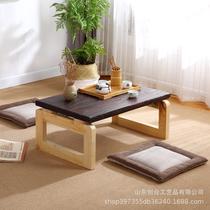 Kang Table Tatami Tea Table Day Style Balcony Solid Wood Tea Table Domestic Floating Window Table Short Table Spot